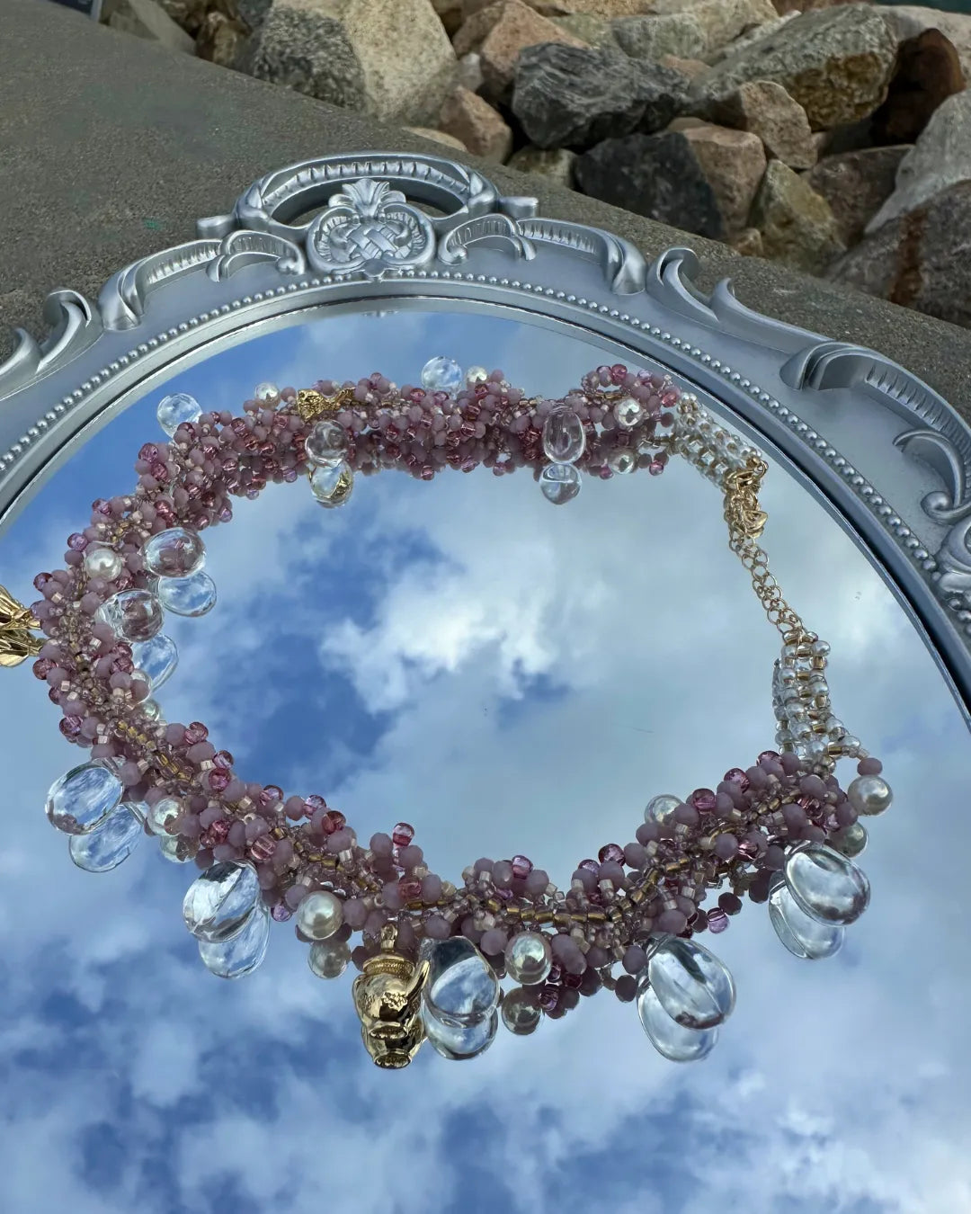 A Muse in Wonderland Intricate Woven Necklace