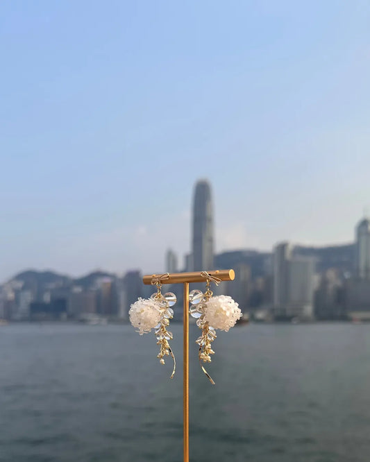 Dandelion Bubble 蒲公英泡泡流線耳環