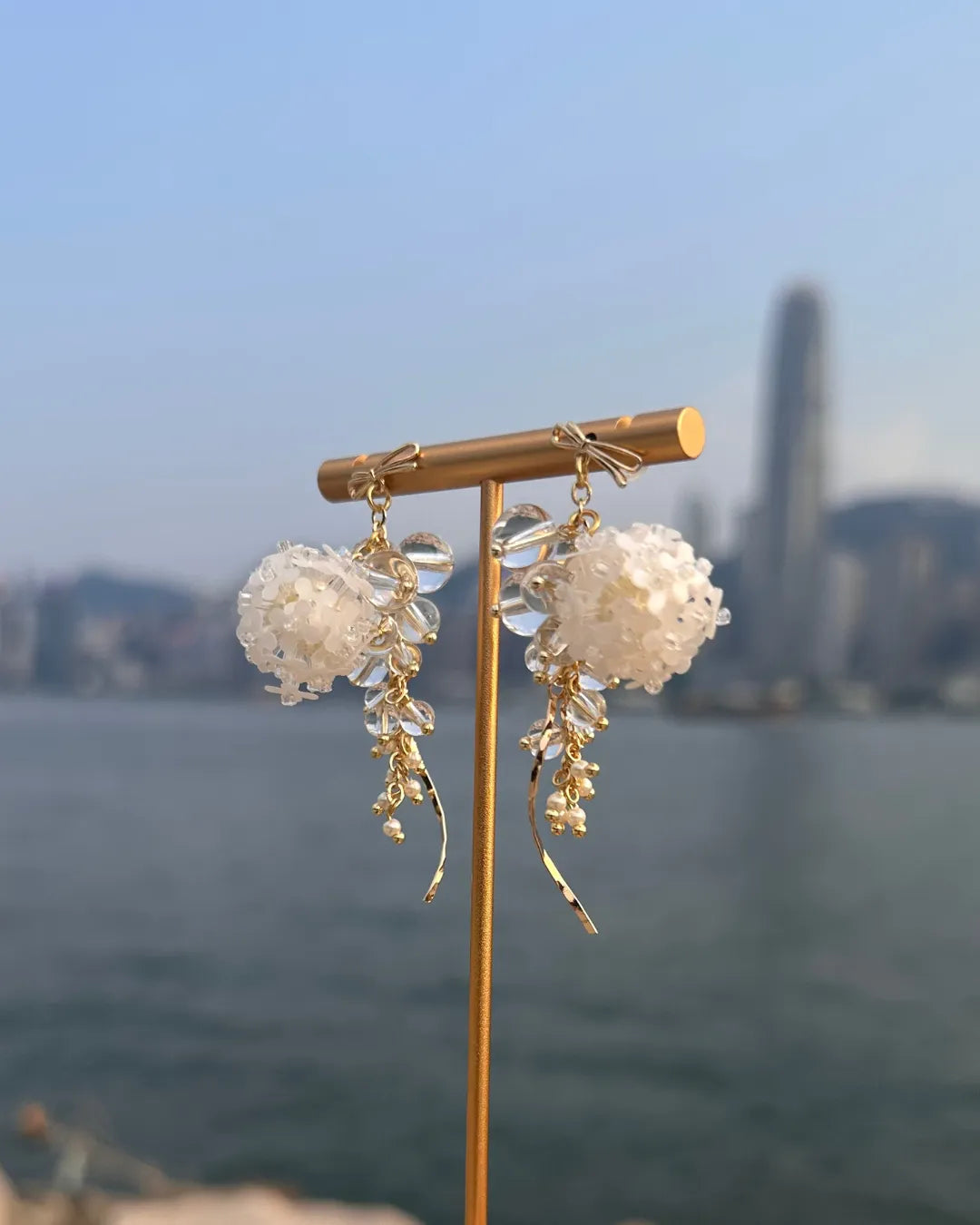 Dandelion Bubble 蒲公英泡泡流線耳環