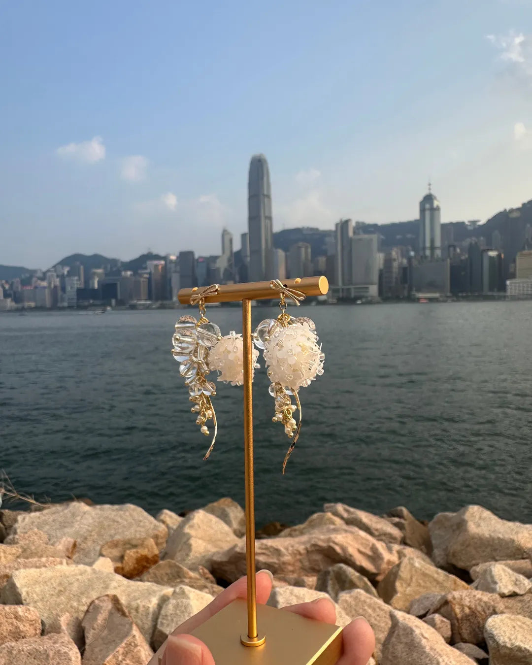 Dandelion Bubble 蒲公英泡泡流線耳環
