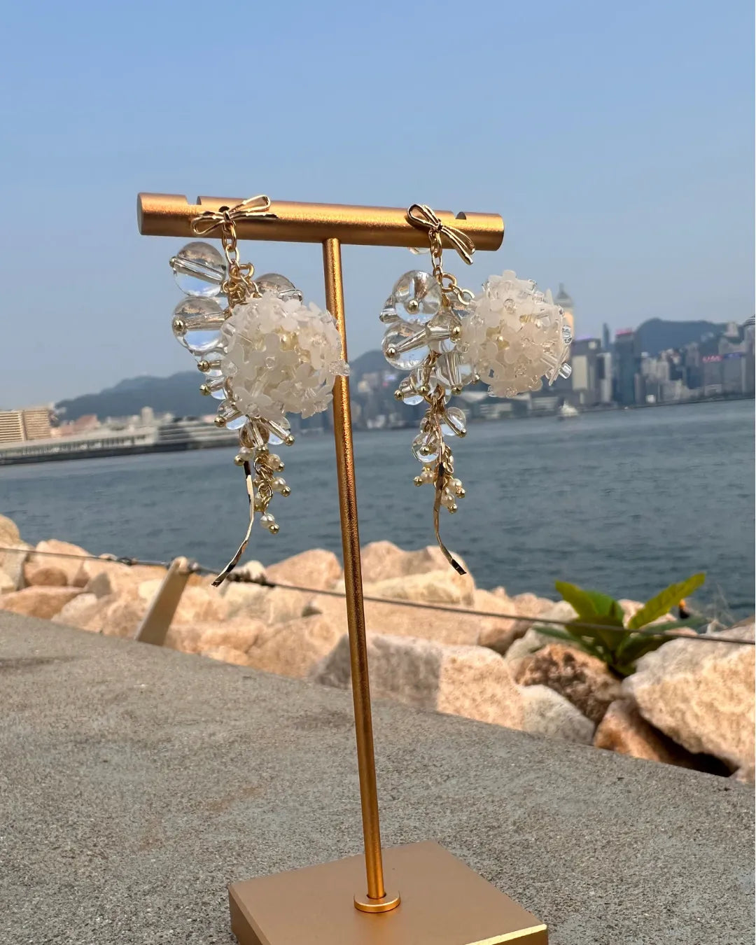 Dandelion Bubble 蒲公英泡泡流線耳環
