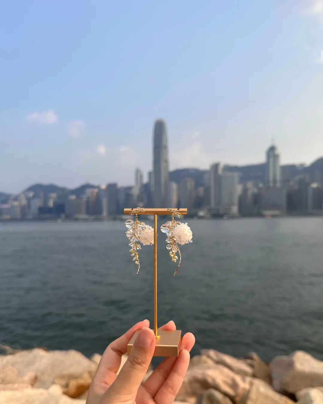 Dandelion Bubble 蒲公英泡泡流線耳環