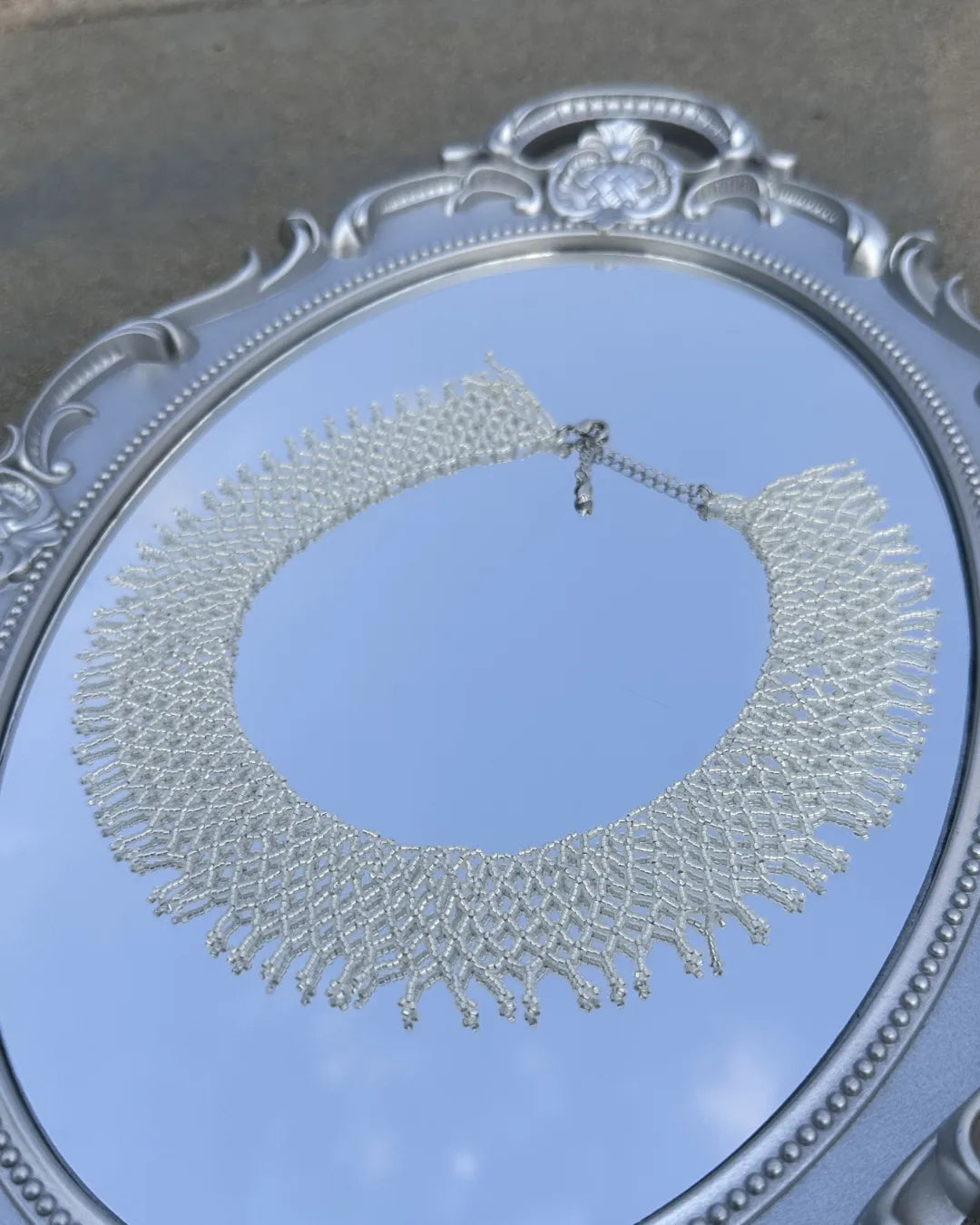 Lace Moment Necklace in Opaline Lustre