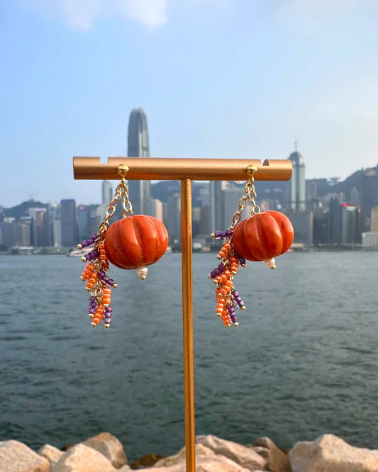 Pumpkins南瓜流蘇耳環